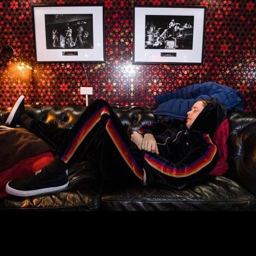 Aviator Nation Velvet Set - Black